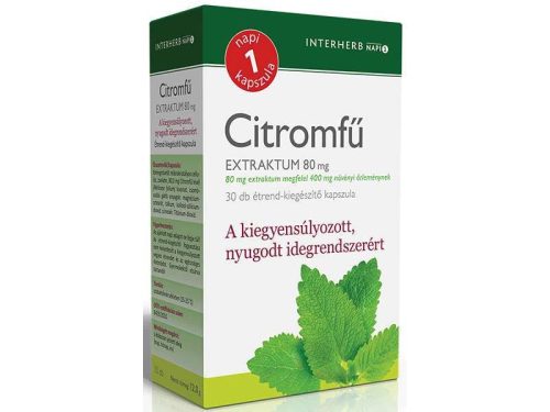 Interherb Citromfű Extraktum kapszula 30 db
