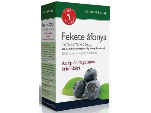 Interherb Fekete áfonya Extraktum 250 mg kapszula 30 db