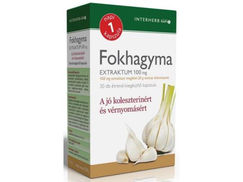Interherb Fokhagyma Extraktum 100 mg kapszula 30 db
