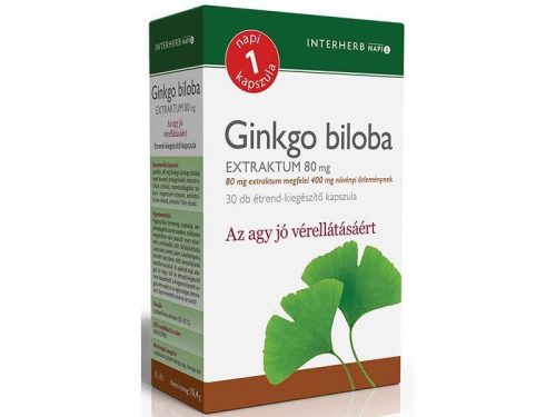 Interherb Ginkgo biloba Extraktum 80mg kapszula 30 db