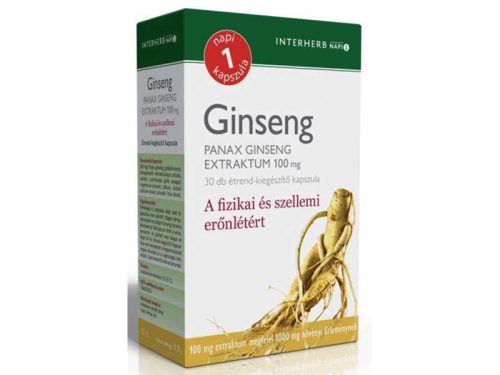 Interherb Ginseng panax Extraktum 100mg 30 db