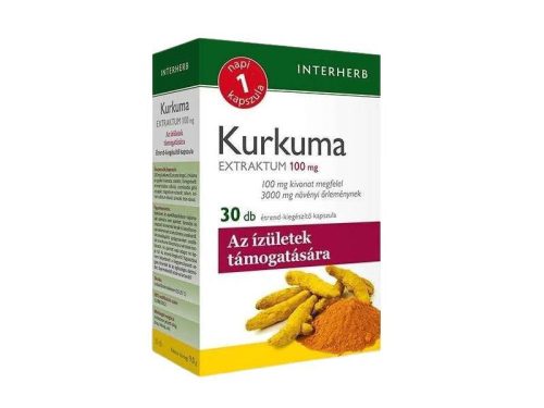 Interherb Kurkuma Extraktum 100mg 30 db