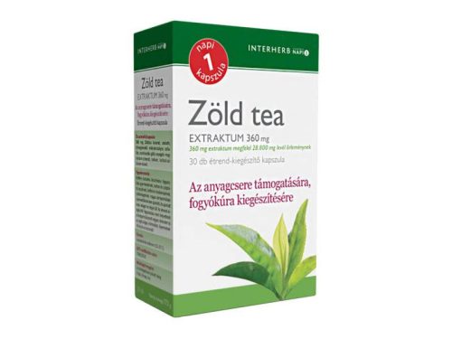 Interherb Zöld tea Extraktum 360 mg kapszula 30 db