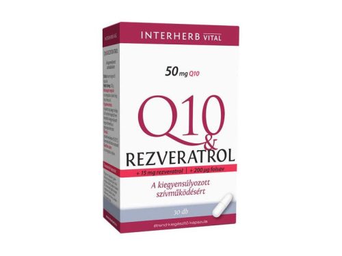 Interherb Q10 & Rezveratrol kapszula 30 db