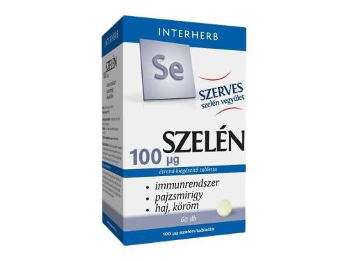 Interherb Szerves Szelén 100 mcg tabletta 60 db