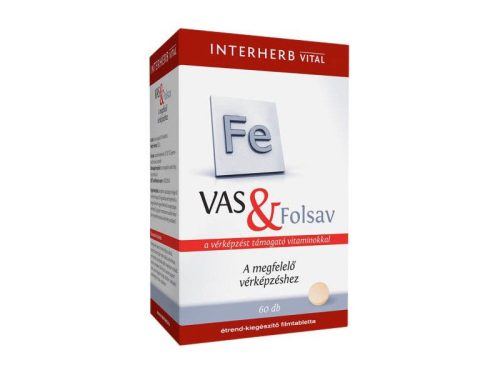 Interherb Vas + Folsav tabletta 60 db