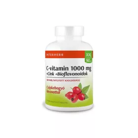   Interherb C-vitamin 1000mg +Cink+Bioflavonoidok RETARD tabletta 90 db