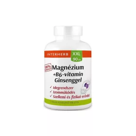   Interherb Magnézium 200mg & B6-vitamin & Ginseng tabletta 90 db