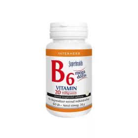 Interherb B6-vitamin 20 mg tabletta 60 db