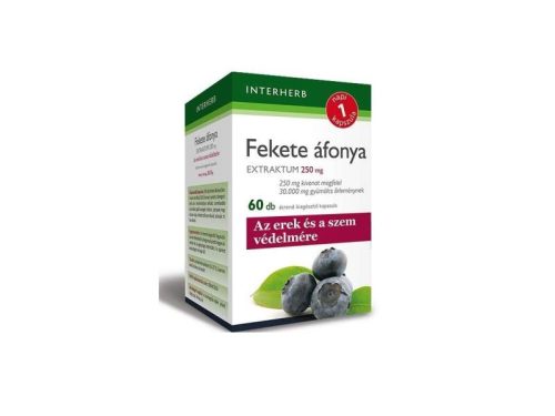 Interherb Fekete áfonya Extraktum 250 mg 60 db