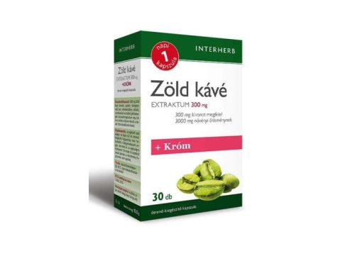Interherb Zöld kávé Extraktum 300 mg + Króm 30 db