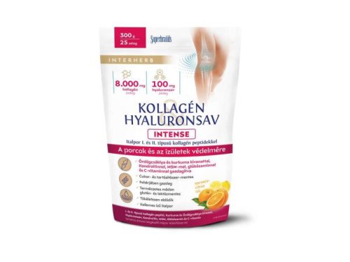 Interherb Kollagén Hyaluronsav Intense Porcépítő Italpor 300 g - Narancs