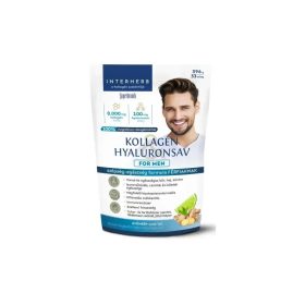   Interherb Kollagén Hyaluronsav italpor férfiaknak 396 g - gyömbér-lime