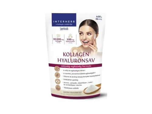 Interherb Kollagén Hyaluronsav Szépségformula italpor 400 g - natúr