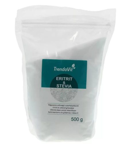 Trendavit Eritrit & Stevia négyszeres erősségű édesítő 500 g