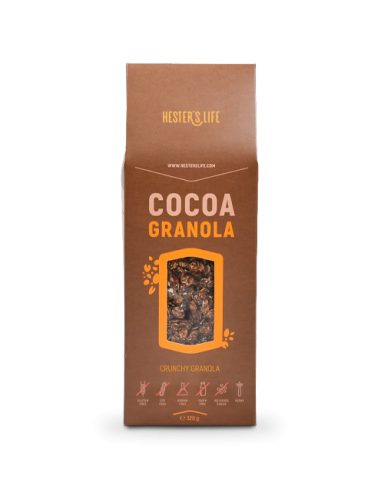 Hester's Life Cocoa Granola kakaós 320 g