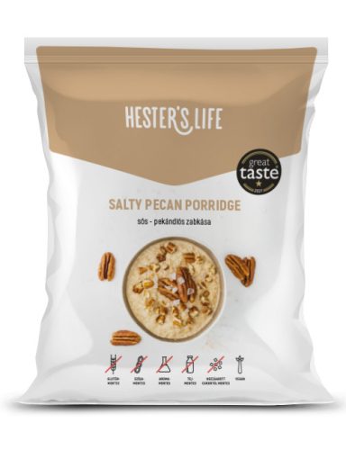 Hester's Life Salty Pecan Porridge sós pekándiós zabkása 50 g