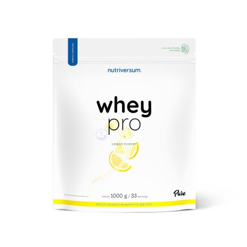 Nutriversum PURE Whey Pro tejsavó fehérje, citrom-joghurt 1000 g