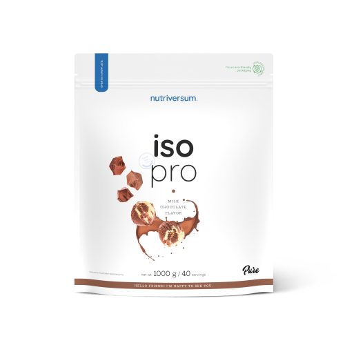 Nutriversum Iso Pro protein emésztőenzimekkel - Pure 1000 g - tejcsokoládé