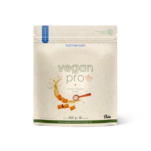 Nutriversum Vegan Pro növényi fehérje, sós karamell 500 g