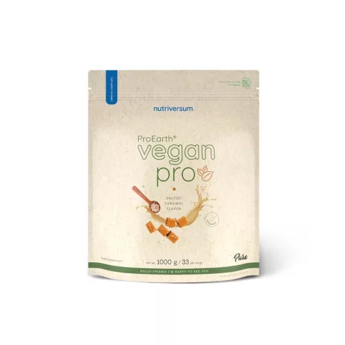 Nutriversum Vegan Pro ProEarth növényi fehérje, sós karamell 1000 g