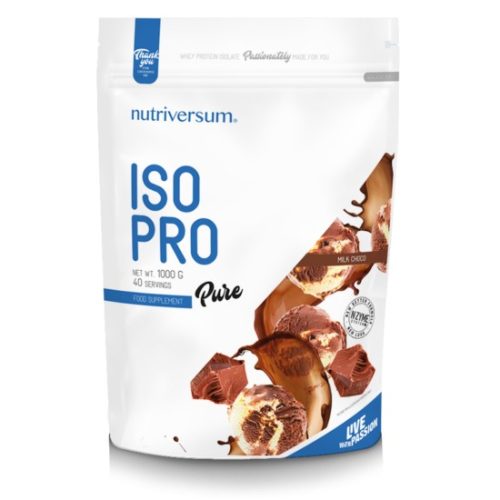 Nutriversum Iso Pro protein emésztőenzimekkel - Pure - 1000 g - tejcsokoládé