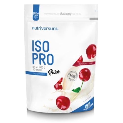Nutriversum Iso Pro protein emésztőenzimekkel - Pure - 1000 g - meggy-joghurt