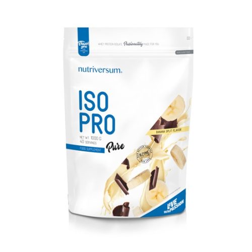 Nutriversum Iso Pro protein emésztőenzimekkel - Pure - 1000 g - banán split