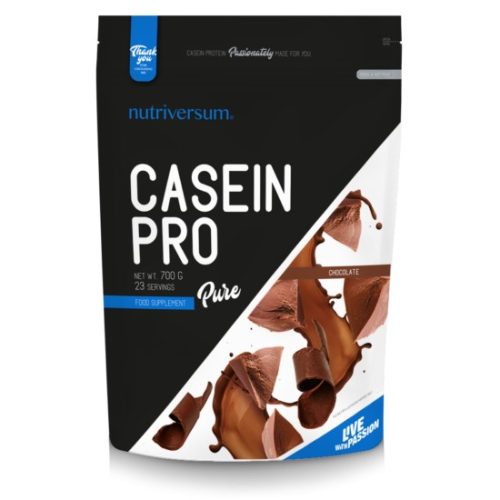 Nutriversum Casein Pro fehérje - PURE - 700 g - csokoládé