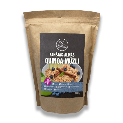 Szafi Free Fahéjas-almás quinoa müzli 200 g