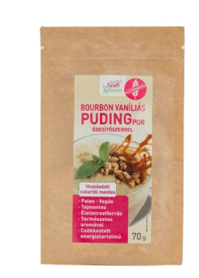 Szafi Reform Bourbon vaníliás pudingpor 70g 