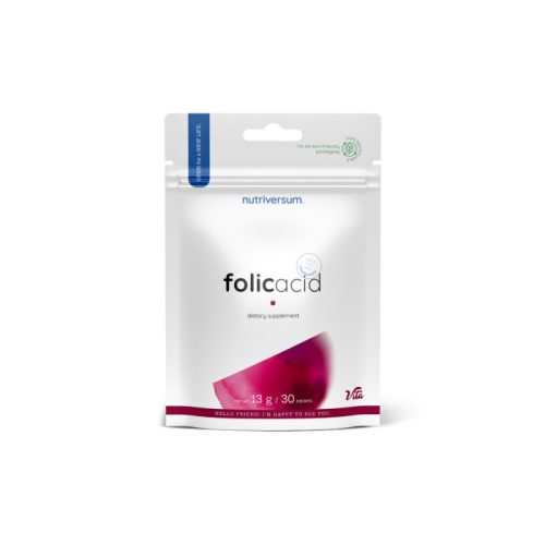 Nutriversum Folic Acid Folsav tabletta 30 db