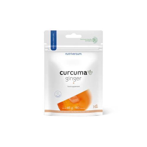 Nutriversum Curcuma ginger kurkuma gyömbér kapszula 60 db