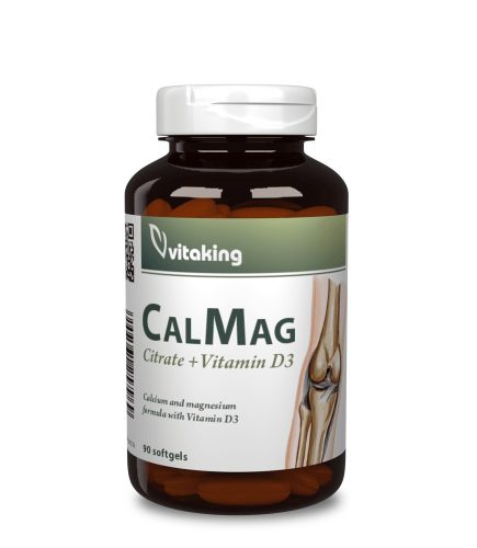 Vitaking CalMag Citrát + D3-Vitamin gélkapszula 90 db