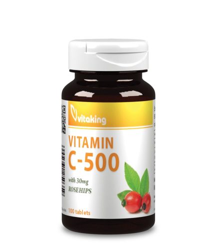 Vitaking C-vitamin 500 mg + csipkebogyó 100 db 
