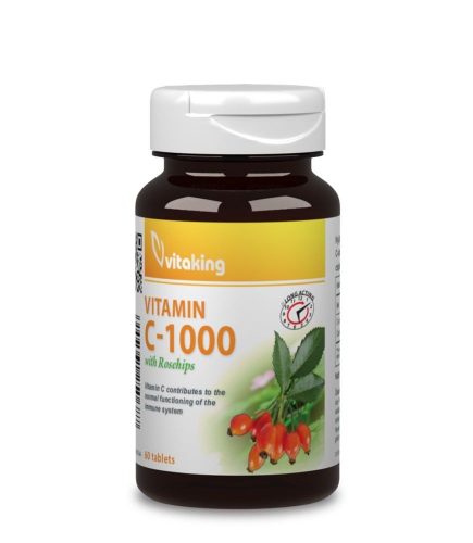 Vitaking C-vitamin 1000 mg + csipkebogyó nyújtott felszívódású 60 db