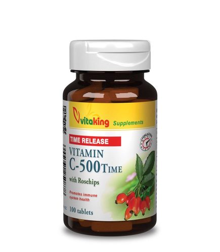 Vitaking C-vitamin 500 mg + csipkebogyó nyújtott felszívódású 100 db