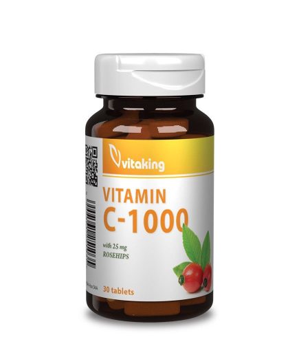 Vitaking C-vitamin 1000 mg + csipkebogyó 30 db