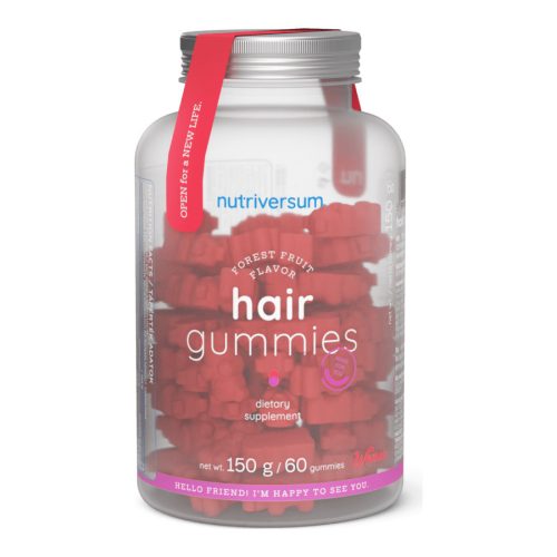 Nutriversum Hair Gummies cukormentes hajvitamin 60 db