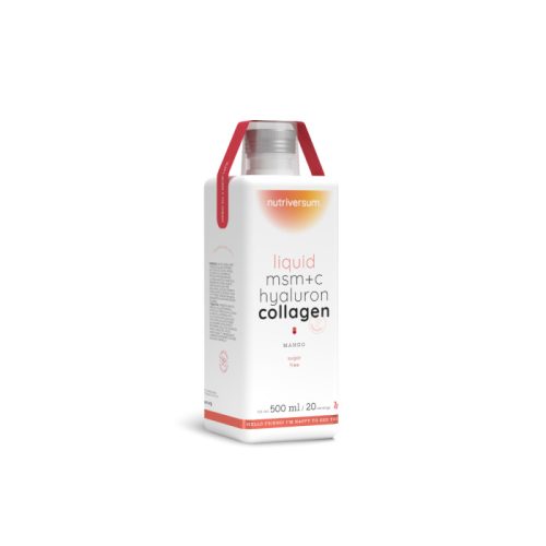 Nutriversum Liquid MSM+C Hyaluron Collagen 500 ml mangó