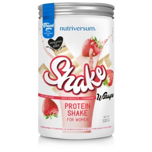 Nutriversum Shake - Wshape - 500 g - eper- fehér csokoládé