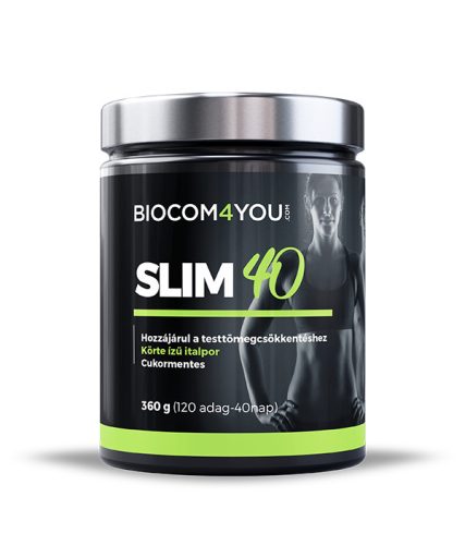 Biocom Slim 40 körte ízű italpor 360 g