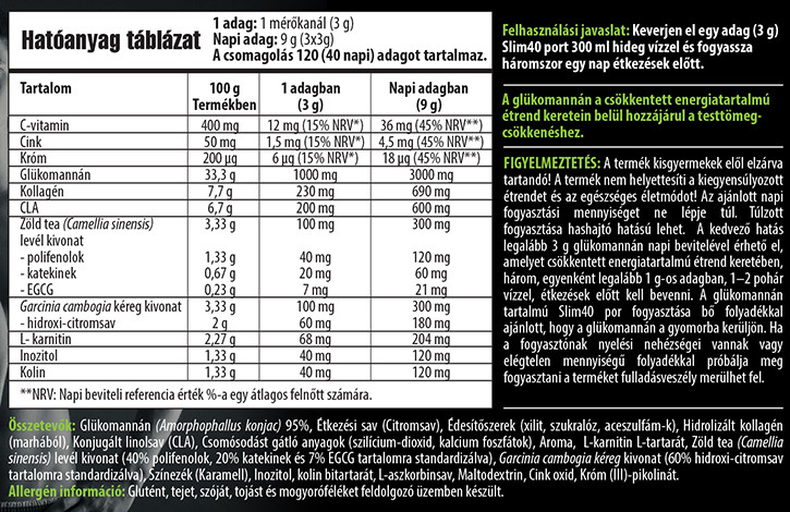 slim 40 diéta pancreas diéta