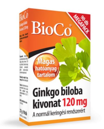 BioCo Ginkgo Biloba Kivonat 120 mg tabletta 90 db