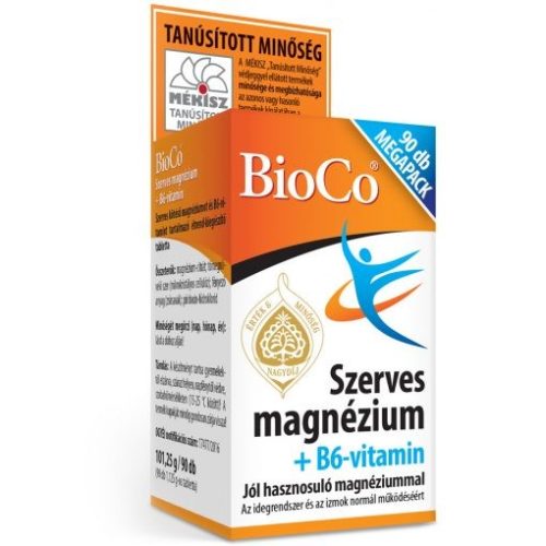 BioCo Szerves Mg + B6-Vitamin 90 db
