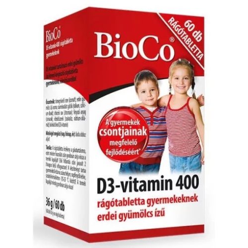 BioCo D3-Vitamin rágótabletta gyerekeknek 60 db