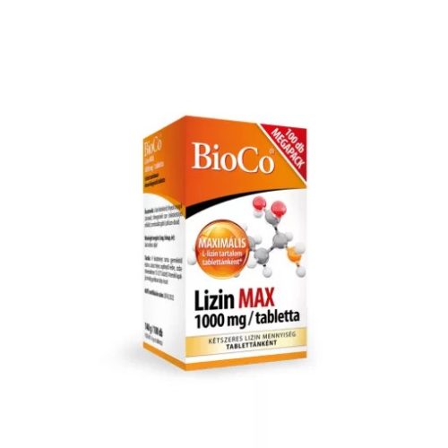 BioCo Lizin Max 1000mg 100 db