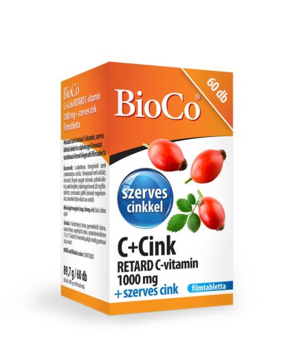BioCo C+Cink Retard C-vitamin 1000mg+Cink 60db
