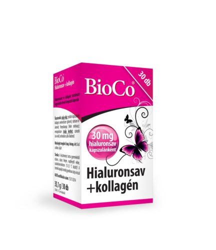 BioCo Hialuronsav + Kollagén 30db