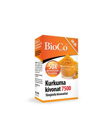 BioCo Kurkuma 7500 + Tömjénfa kivonat 60 db
